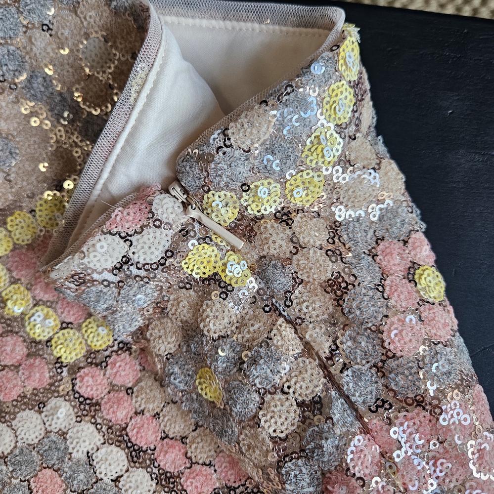 Mango Multicolor Sequin A-Line Skirt - Picture 4 of 4